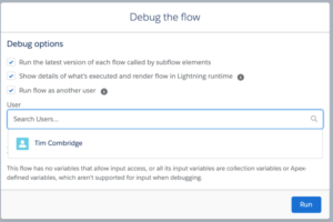 Salesforce Debug flow