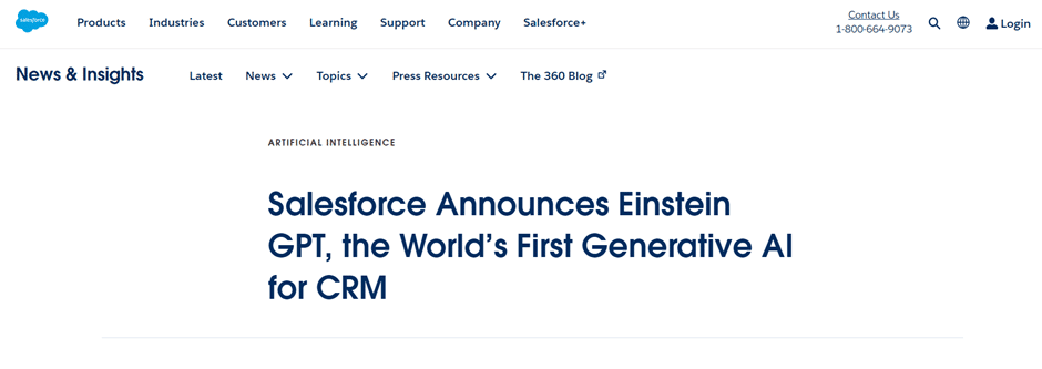 Salesforce Einstein GPT
