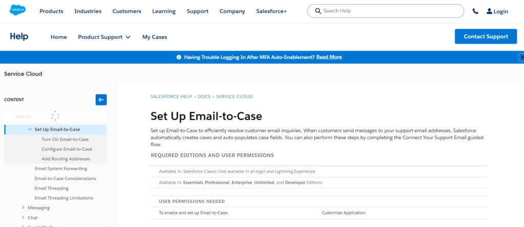 Email-to-Case Salesforce