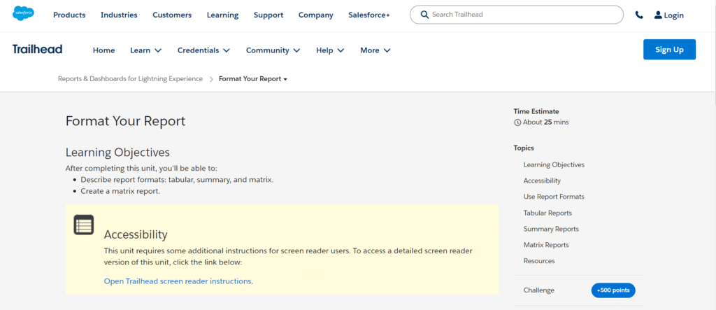 Matrix Reports in Salesforce
