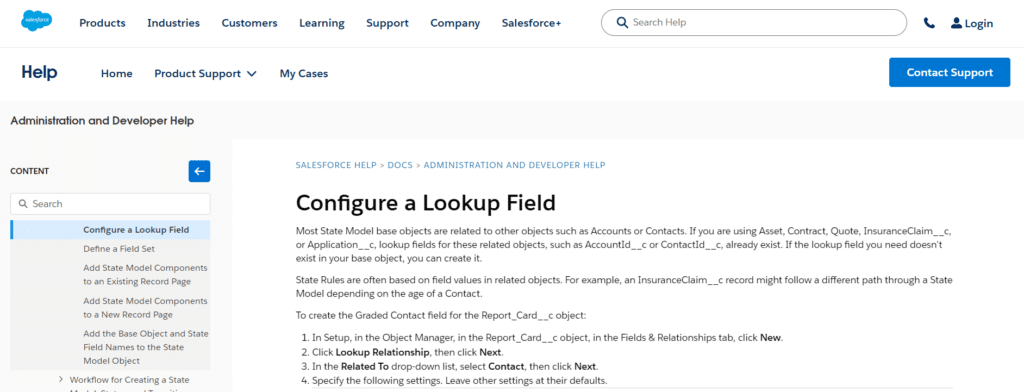 Salesforce Lookup Fields