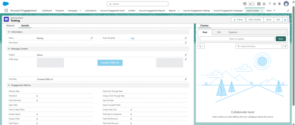 Email Template and Email Content in Pardot