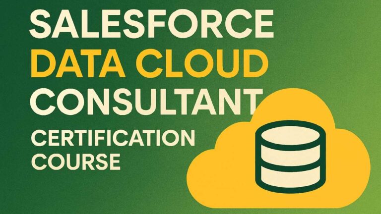 Salesforce Data Cloud Consultant Certification Course